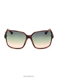 GUESS γυναίκες υπερμεγέθη τετράγωνα γυαλιά ηλίου με λογότυπο 53p αδικοπραξία αξεσουάρ J46DJ3752