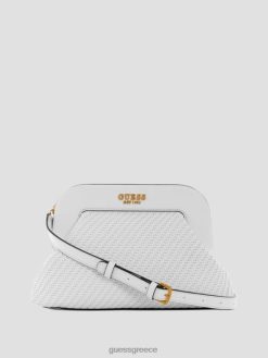 GUESS γυναίκες υφαντό πλαίσιο συμπλέκτη abey λευκό πολυ σακούλες J46DJ2955