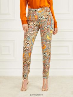 GUESS γυναίκες φοίνικας ανερχόμενο στιλέτο αρ. 97 στενά τζιν φοίνικα ανερχόμενη εκτύπωση ενδύματα J46DJ2286