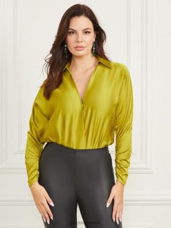 GUESS γυναίκες φορμάκι μπέβερλι σοκ Chartreuse ενδύματα J46DJ1148