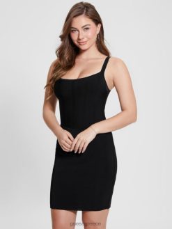 GUESS γυναίκες Φόρεμα κορσέ oasis mirage μαύρος ενδύματα J46DJ329