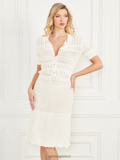 GUESS γυναίκες Φόρεμα με πουλόβερ janelle χλωμό μαργαριτάρι ενδύματα J46DJ604