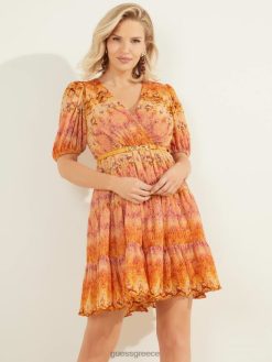 GUESS γυναίκες φόρεμα σονόρα δέρμα sonora ενδύματα J46DJ813