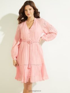GUESS γυναίκες φόρεμα eco arita πρώτο ρουζ ροζ πολυ ενδύματα J46DJ815