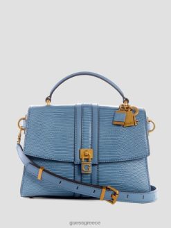 GUESS γυναίκες χιαστί χιαστί λαβή με υφή ginevra σχιστόλιθος σακούλες J46DJ2863