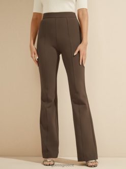 GUESS γυναίκες chloe flared παντελόνι cocopop ενδύματα J46DJ2179