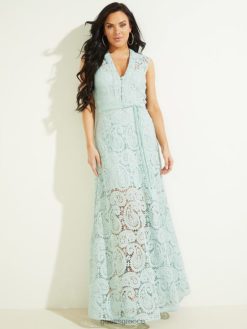 GUESS γυναίκες creta φόρεμα φοίνικα αλόης ενδύματα J46DJ700