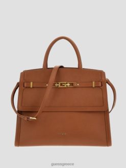 GUESS γυναίκες Cristina μεσαία δερμάτινη τσάντα κονιάκ σακούλες J46DJ2828