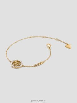 GUESS γυναίκες cz quattro g βραχιόλι νομισμάτων χρυσός αξεσουάρ J46DJ3854