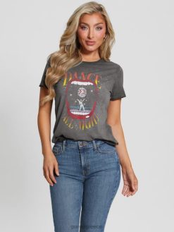 GUESS γυναίκες eco dance all night tee jet black multi ενδύματα J46DJ985