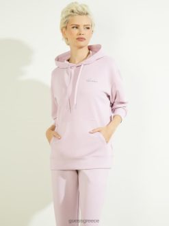 GUESS γυναίκες eco effie hoodie ελαφριά ομίχλη λιλιάνικο ενδύματα J46DJ2518