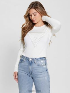 GUESS γυναίκες Eco eloise πουλόβερ λευκή κρέμα ενδύματα J46DJ1619