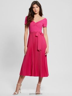 GUESS γυναίκες eco erynn ζωσμένο φόρεμα ολάνθιστη ροζ ενδύματα J46DJ293