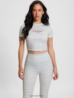 GUESS γυναίκες eco g-cube ενεργό επάνω μέρος λωρίδα g-κύβος μικρό γκρι ενδύματα J46DJ1097