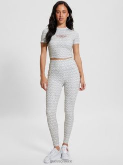 GUESS γυναίκες Eco g-cube ενεργό κολάν λωρίδα g-κύβος μικρό γκρι ενδύματα J46DJ2062
