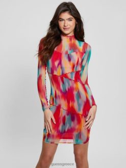 GUESS γυναίκες eco jemma mesh φόρεμα η ζωή είναι γρήγορη ενδύματα J46DJ323