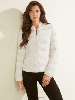 GUESS γυναίκες eco new jacket vera λευκή κρέμα ενδύματα J46DJ1893