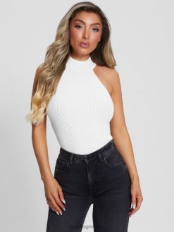 GUESS γυναίκες eco shayna mock λαιμόκοψη περιστερά λευκό ενδύματα J46DJ1065