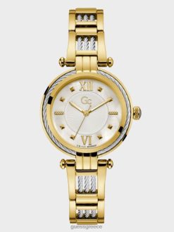 GUESS γυναίκες gc cable twist αναλογικό ρολόι χρυσός αξεσουάρ J46DJ3572