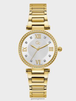 GUESS γυναίκες gc crystal αναλογικό ρολόι χρυσός αξεσουάρ J46DJ3586