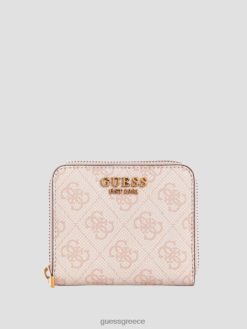 GUESS γυναίκες ginevra λογότυπο μικρό πορτοφόλι με φερμουάρ λογότυπο ρουζ σακούλες J46DJ3150