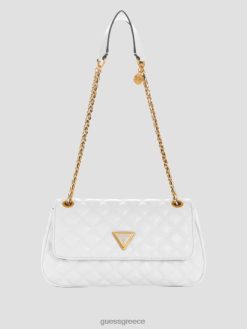 GUESS γυναίκες giully καπιτονέ κάμπριο χιαστί λευκό πολυ σακούλες J46DJ2860
