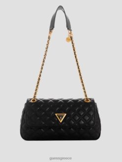 GUESS γυναίκες giully καπιτονέ κάμπριο χιαστί μαύρο φλοράλ στάμπα σακούλες J46DJ2872