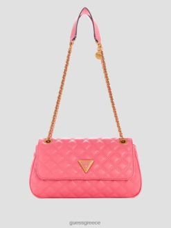 GUESS γυναίκες giully καπιτονέ κάμπριο χιαστί καρπούζι σακούλες J46DJ2881