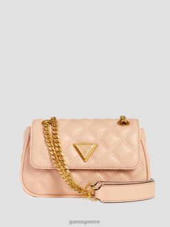 GUESS γυναίκες giully mini cabrio crossbody κρέμα βερίκοκου σακούλες J46DJ2853