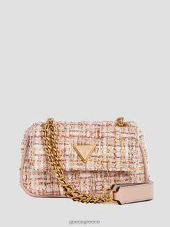 GUESS γυναίκες giully tweed mini convertible crossbody asp πράσινο σακούλες J46DJ2833