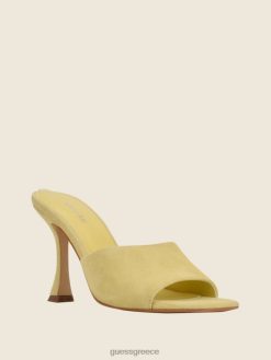 GUESS γυναίκες hambree suede mules με τακούνι κίτρινος είδη υπόδησης J46DJ3452