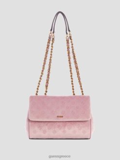 GUESS γυναίκες inia βελούδινο κάμπριο χιαστί ροζ ροζ σακούλες J46DJ2901