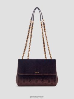 GUESS γυναίκες inia βελούδινο κάμπριο χιαστί del rey black wash σακούλες J46DJ2915