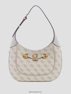 GUESS γυναίκες izzy quattro g ζακάρ hobo bag λογότυπο περιστέρι σακούλες J46DJ3053