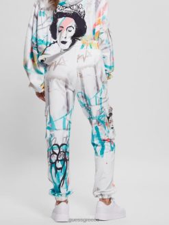GUESS γυναίκες joggers της τέχνης του δρόμου εκτύπωση τέχνης του δρόμου ενδύματα J46DJ2181