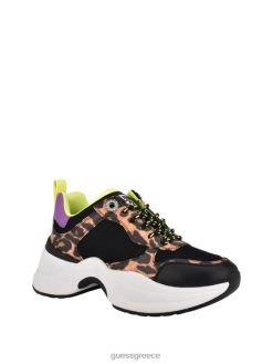 GUESS γυναίκες juless χοντροκομμένα αθλητικά παπούτσια μαύρο ύφασμα είδη υπόδησης J46DJ2458