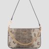 GUESS γυναίκες Katey python mini top-zip ώμος δροσιά μελιού σακούλες J46DJ3054