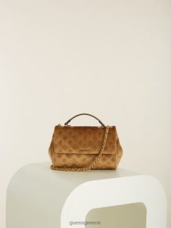 GUESS γυναίκες kimi λογότυπο μετατρέψιμο χιαστί μόκα σακούλες J46DJ2912