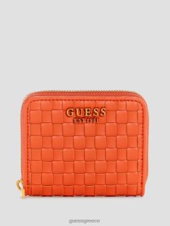 GUESS γυναίκες lisbet μικρό πορτοφόλι με φερμουάρ παπαρούνα σακούλες J46DJ3141