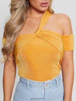 GUESS γυναίκες Malori στριφτό λουράκι ηλιόπετρα ενδύματα J46DJ1261