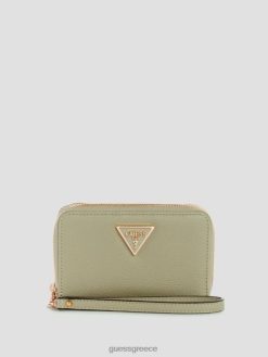 GUESS γυναίκες meridian μεσαίο πορτοφόλι με φερμουάρ ΣΟΦΌΣ σακούλες J46DJ3145