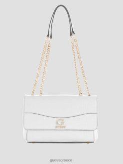 GUESS γυναίκες nell croc κάμπριο χιαστί λευκό πολυ σακούλες J46DJ2812