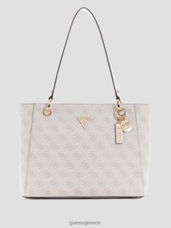 GUESS γυναίκες noelle quattro g μικρό noel tote λογότυπο περιστέρι σακούλες J46DJ3072