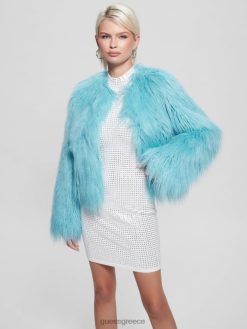 GUESS γυναίκες nora μπουφάν από ψεύτικη γούνα 427 λόγιος πλύση ενδύματα J46DJ1976