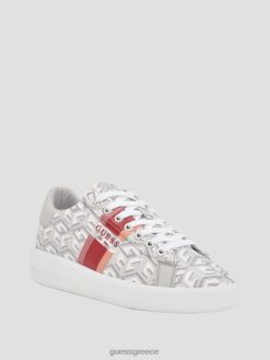 GUESS γυναίκες reyhana g-cube sneakers χαμηλά ανοιχτό γκρι είδη υπόδησης J46DJ3332