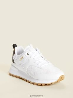 GUESS γυναίκες selvie διάτρητα αθλητικά παπούτσια λευκός χρυσός είδη υπόδησης J46DJ2464