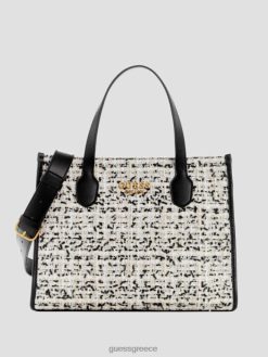 GUESS γυναίκες silvana τουίντ tote κρέμα πολυ σακούλες J46DJ2790