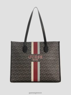 GUESS γυναίκες silvana cube λογότυπο tote φιλενάδα αρχηγός πράσινος σακούλες J46DJ3097