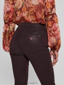 GUESS γυναίκες Skinny τζιν του 1981 με επικάλυψη πλούσιο καφέ πολυ ενδύματα J46DJ263
