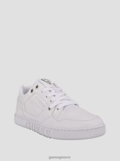 GUESS γυναίκες sneakers με ανάγλυφο julien άσπρο είδη υπόδησης J46DJ3371